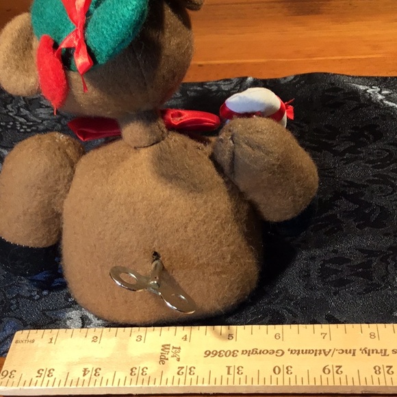 Vtg. Animated Musical Reindeer Plush Music Box - Picture 15 of 16